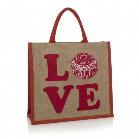 Custom Printed Reusable Jute Bag